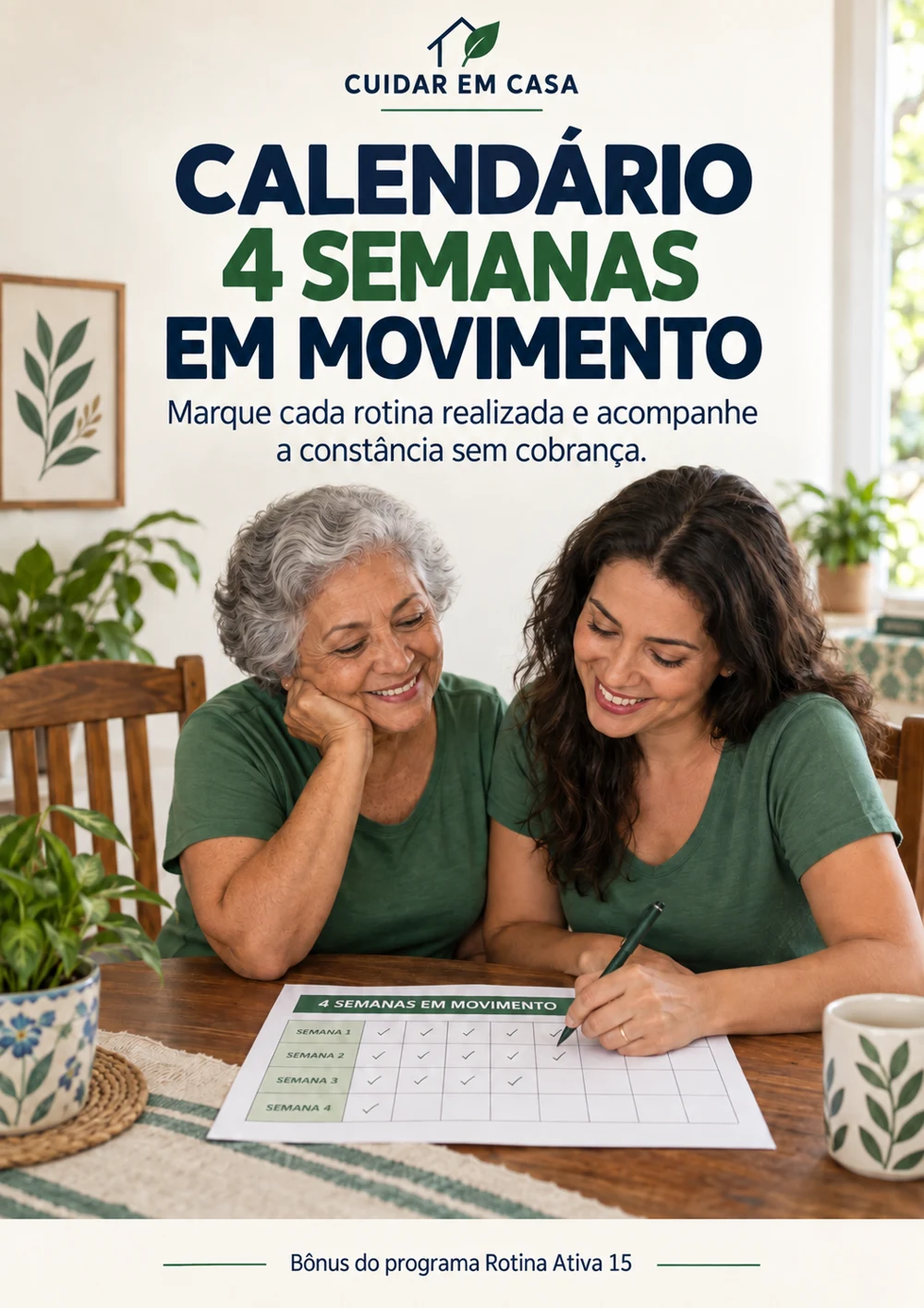 Capa do Calendário 4 Semanas em Movimento